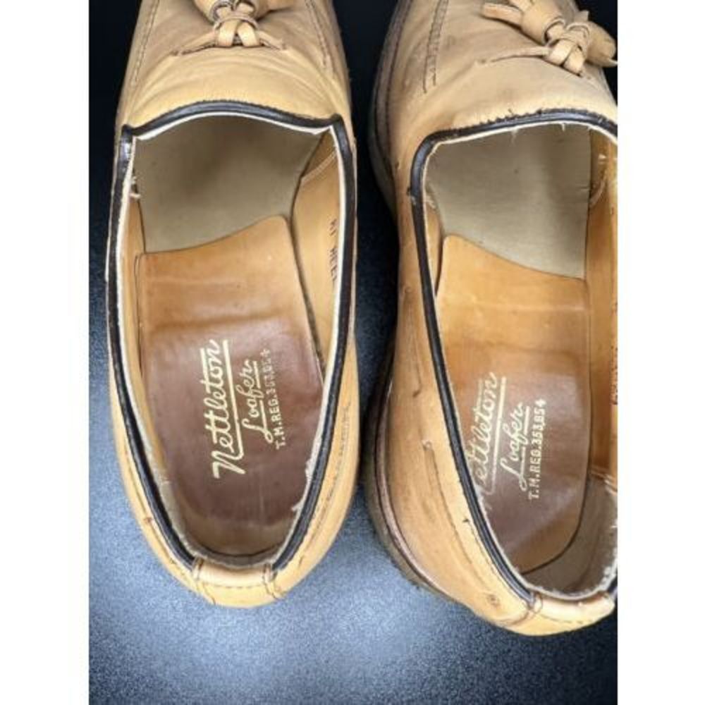 Tan Leather Tassel Loafers - Picture 10 of 12